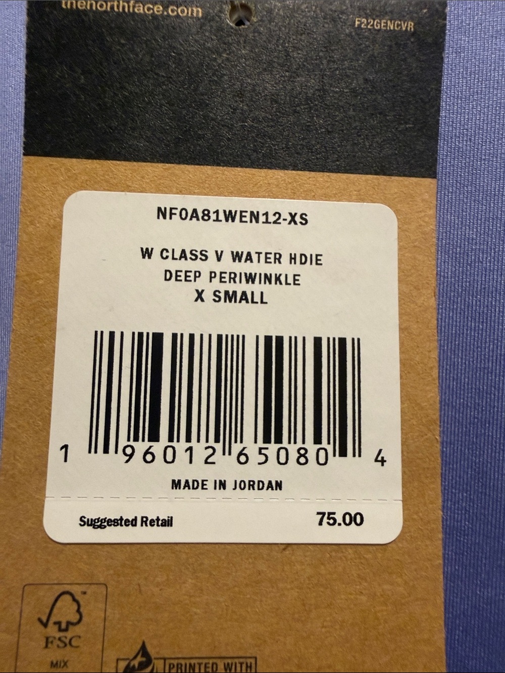 Nwt The North Face Women’s Lavender Hooded Long-Sleeve Shirt View 3